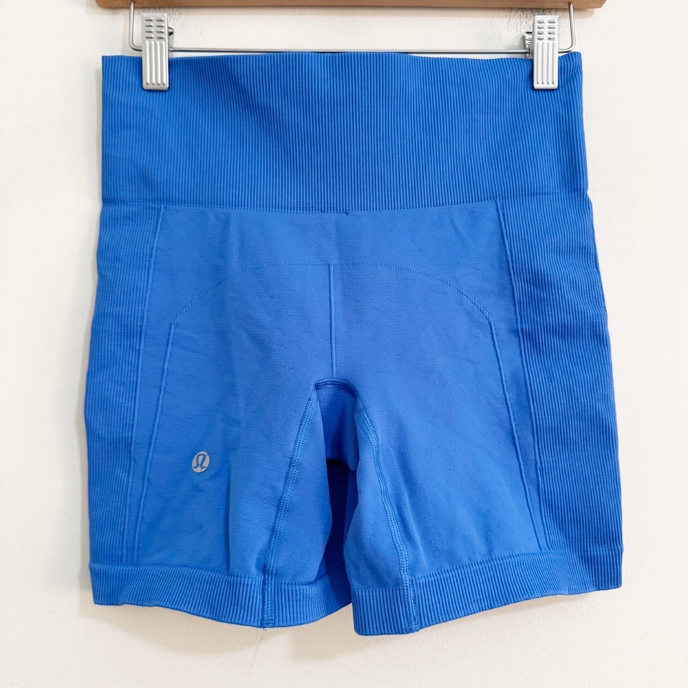 Lululemon Blue Biker Shorts